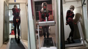 【CD伪娘小诡的自缚】差点绑死在跑步机上