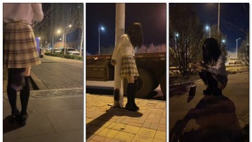 【糖糖工作室】深夜JK外出被路人发现，全程电击，尾巴gs行走，铐在路灯羞耻放置，最后在路中间自我运动