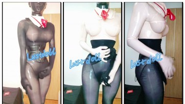 【Lustdoll】肤色娃娃胶+连身黑丝语言调教