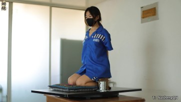【娜绳工作室】【青柠】qiu服放置制作 镣铐，板铐肘铐、qq手铐、脚筒铐、镣铐连体，呈驷马铐，最后还加了个拇指铐
