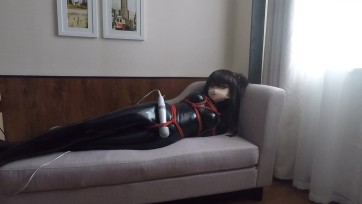 【kigurumi】初月 乳胶衣+捆绑 （素人）