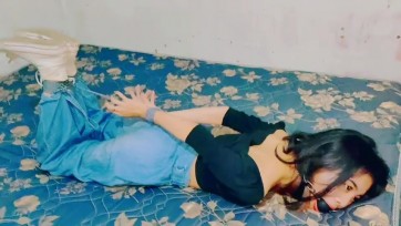 【TiedIndonesia】舞蹈老師小九的直臂馬被放置了很久