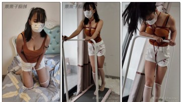 【栗栗子原创】《运动少女自缚强高 01》 自缚、运动强高、纳入快乐玩具、运动服、单马尾、白丝、龟甲缚、反复强高