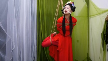 【胜景影视】红衣仙女勒嘴吊缚
